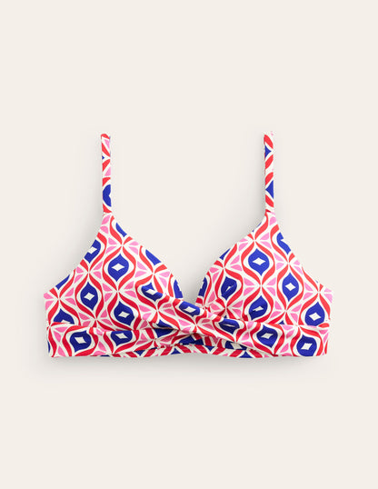 Capri Cup-size Bikini Top-Rubicondo, Diamond Wave