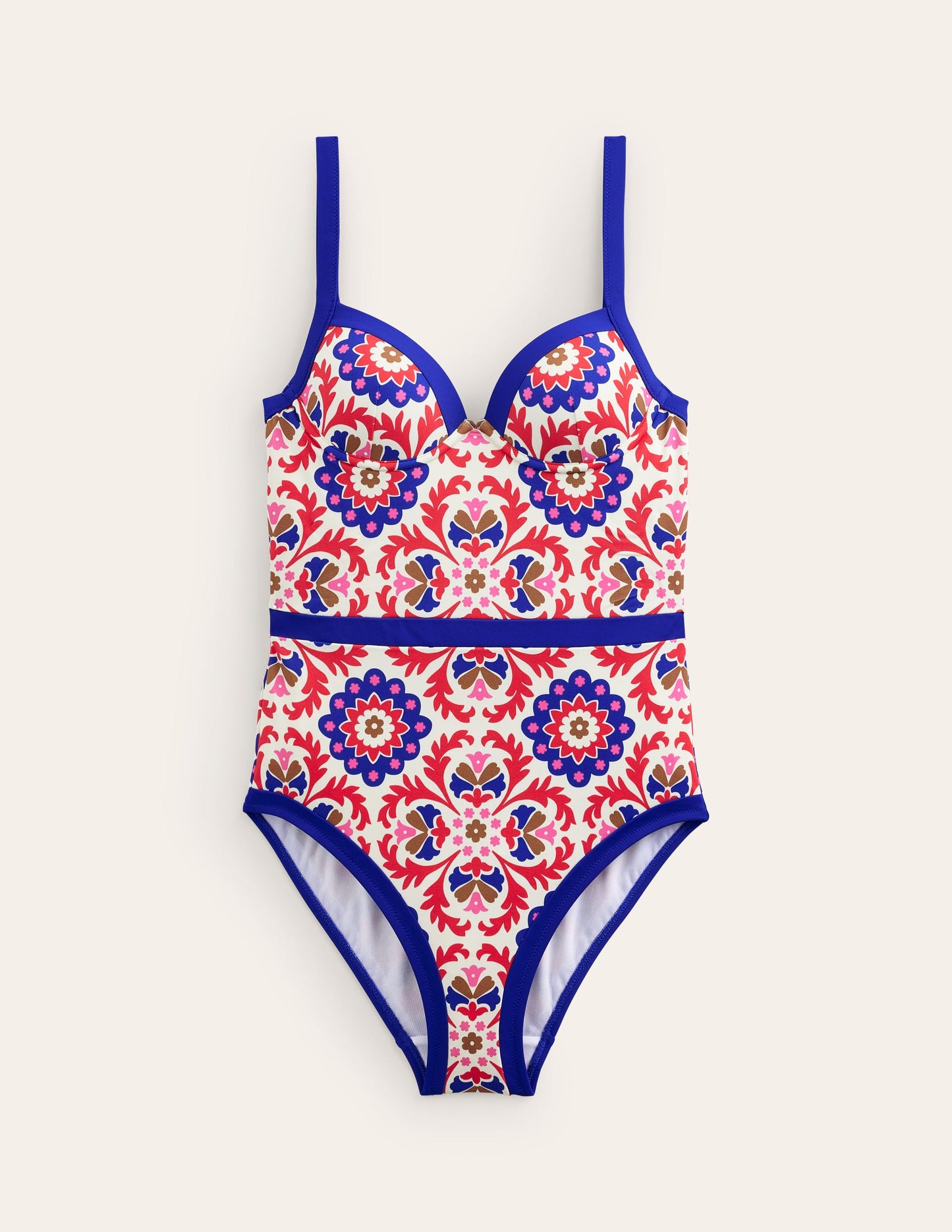 Colour Pop Cup Size Swimsuit-Rubicondo, Mosaic Bloom