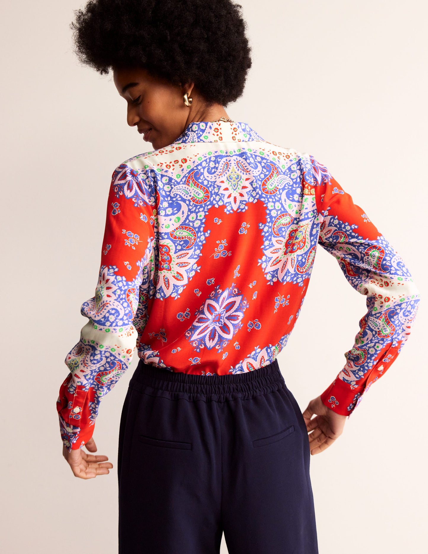 Sienna Viscose Shirt-Rubicondo, Ornate Paisley