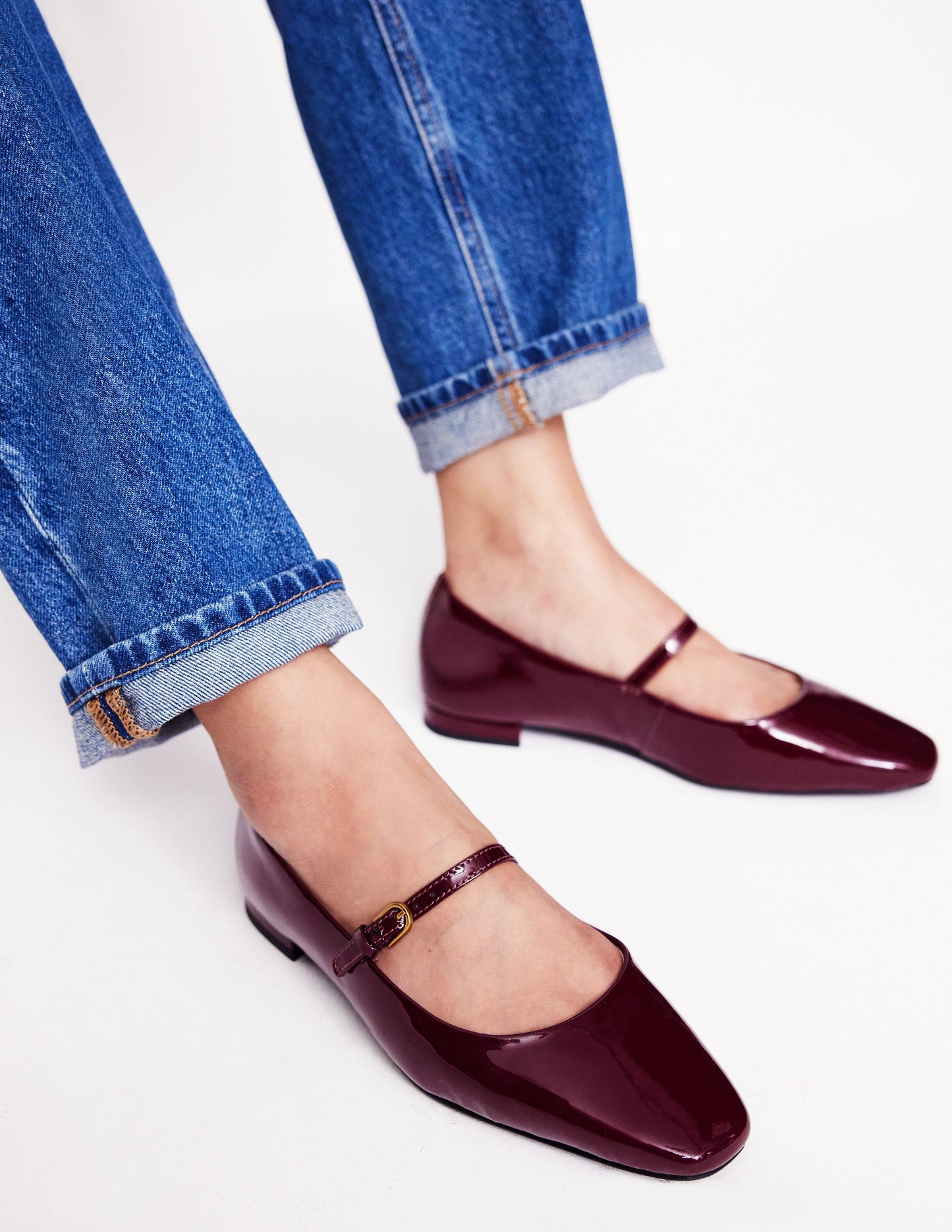 Penelope Mary Jane Flat-Oxblood