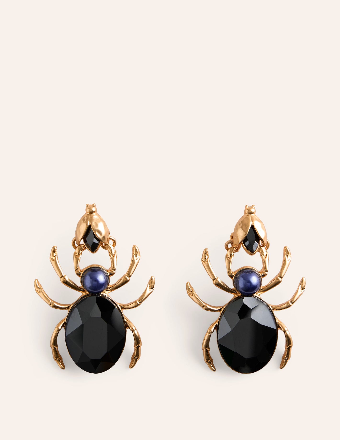 Metal Novelty Earrings-Spider