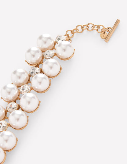 Mega Cluster Necklace-Ivory