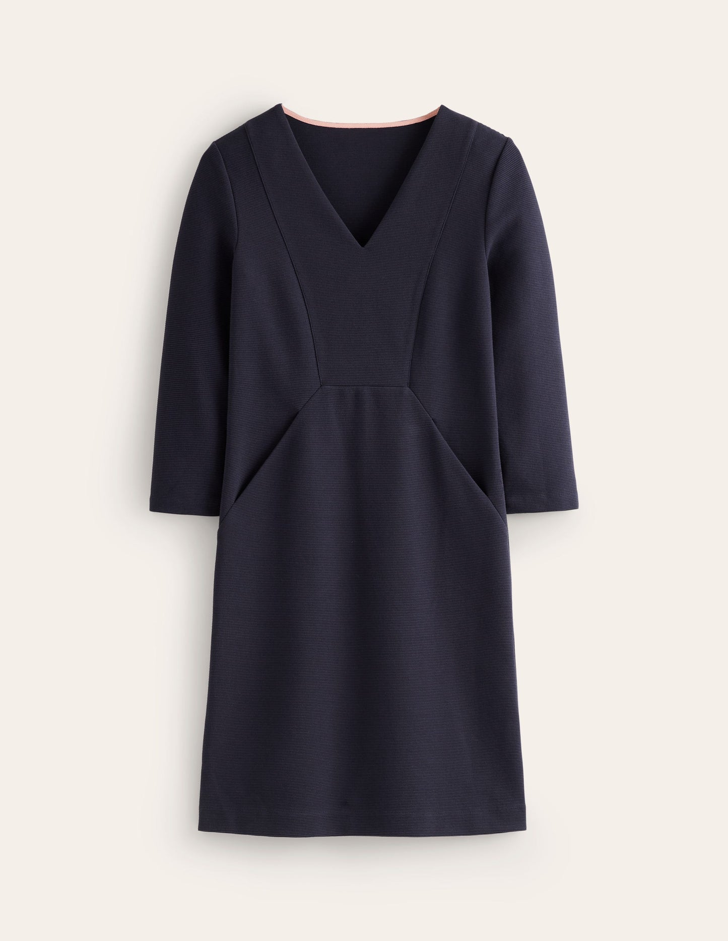 Bronte Ottoman Dress-Navy