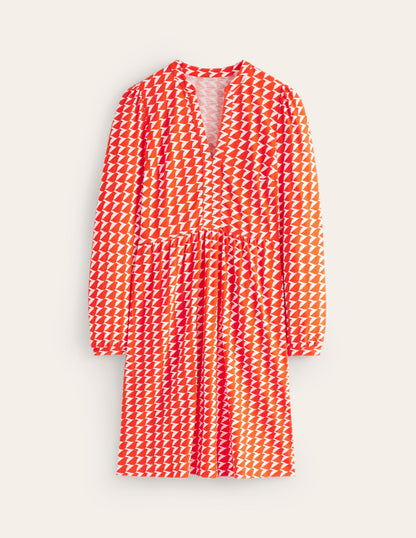 Naomi Relaxed Jersey Dress-Blaze Orange, Birdie