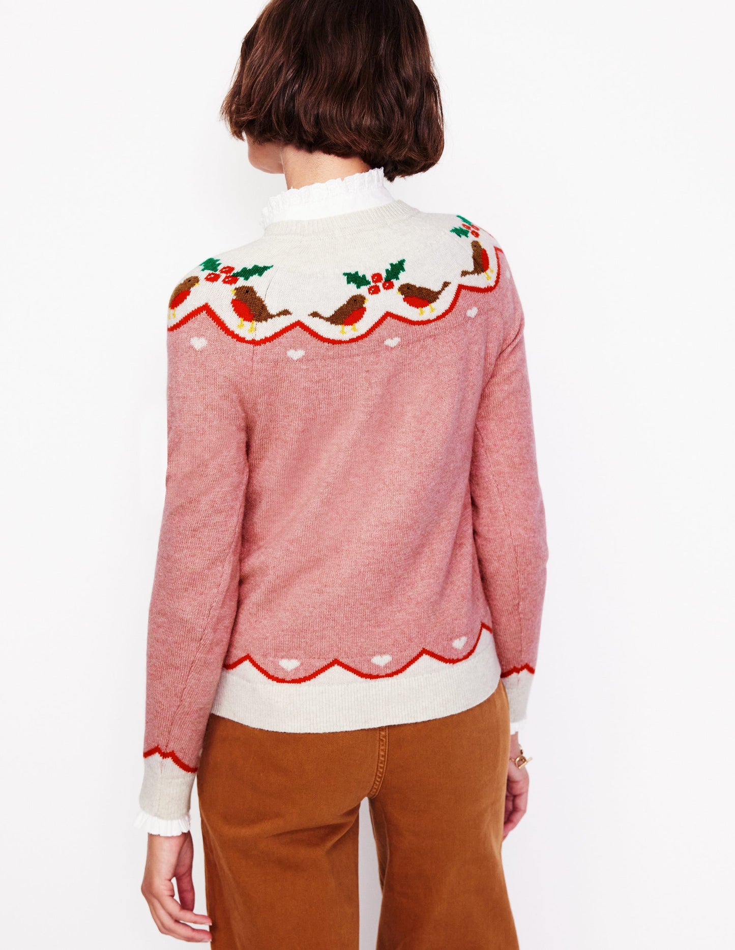 Edie Fair Isle Sweater-Quartz Pink, Robins