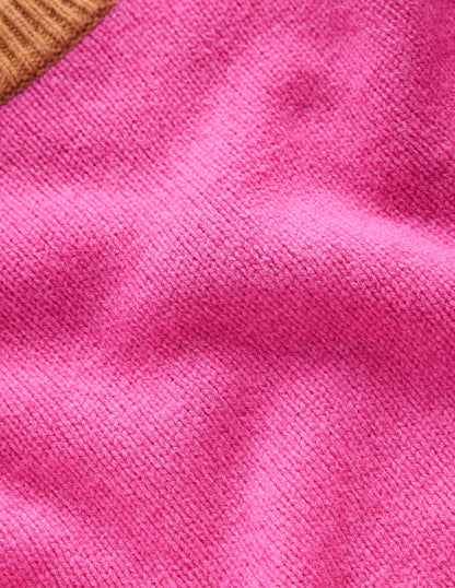 Olivia Merino Sweater-Party Pink