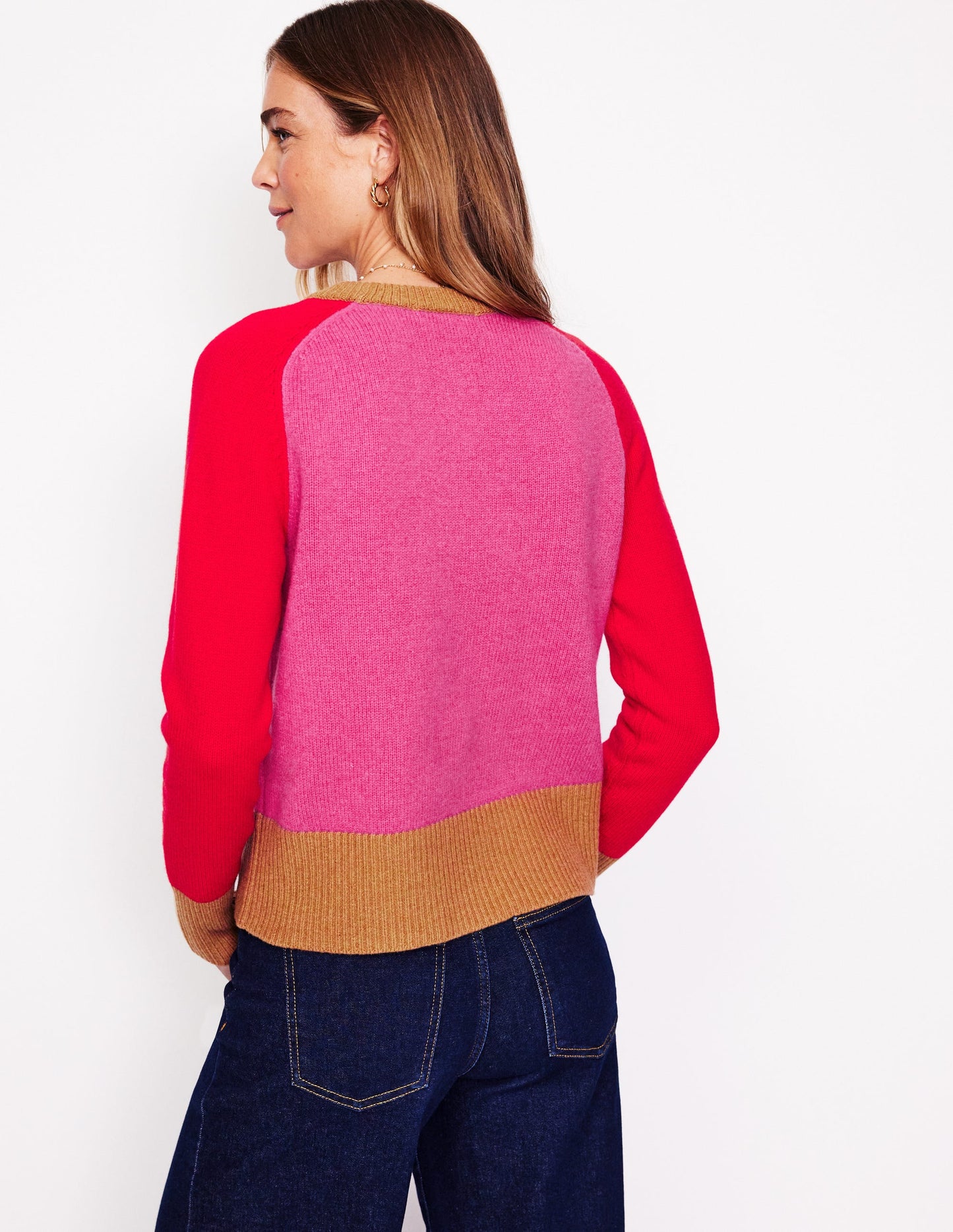 Olivia Merino Sweater-Party Pink