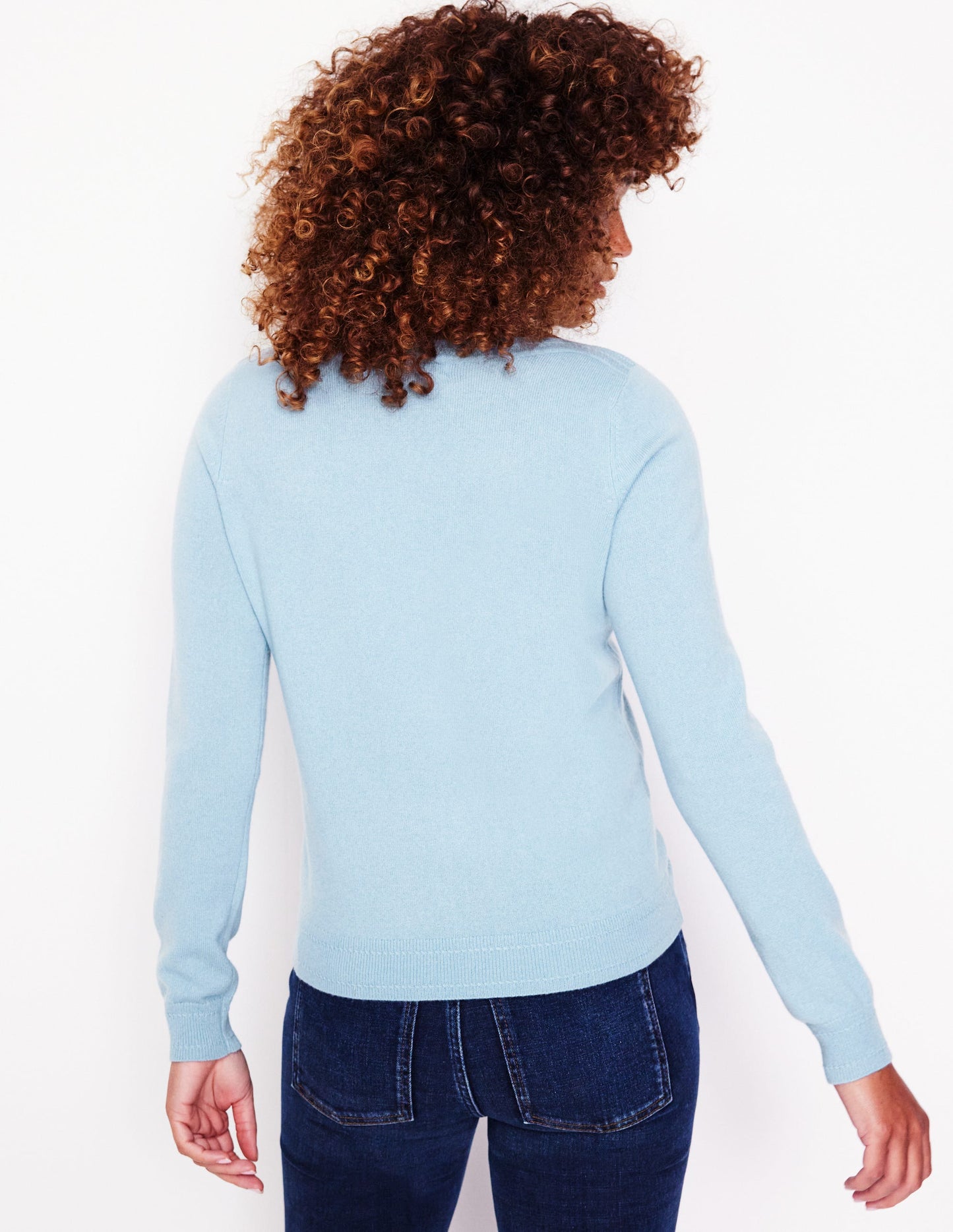 Eva Cashmere Boat Neck Sweater-Tourmaline Blue