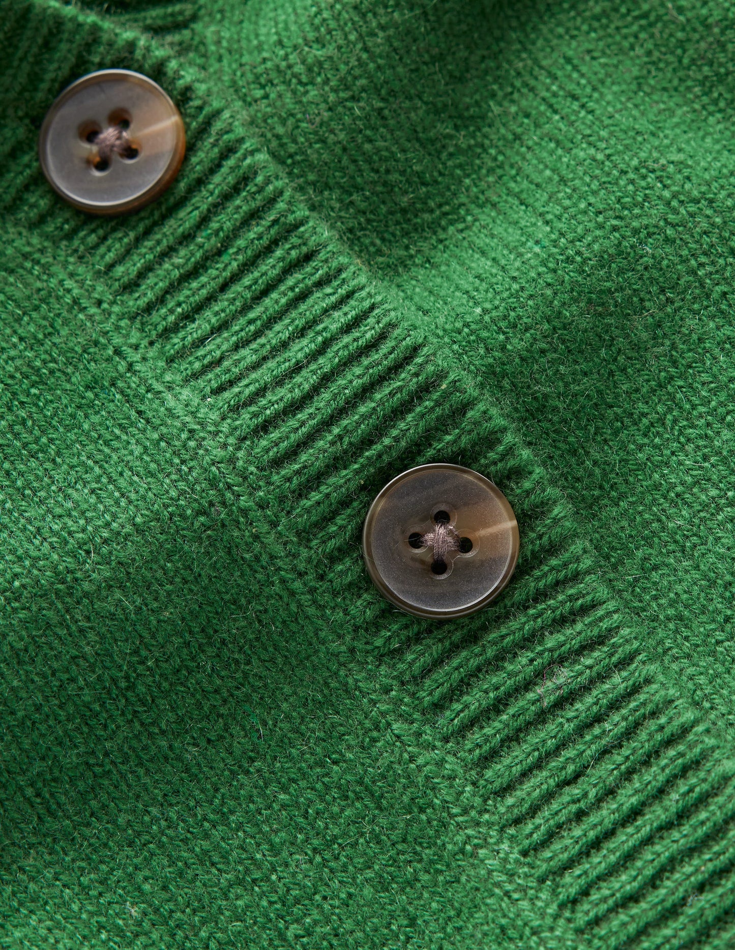 Pleated Cashmere Cardigan-Pine Green