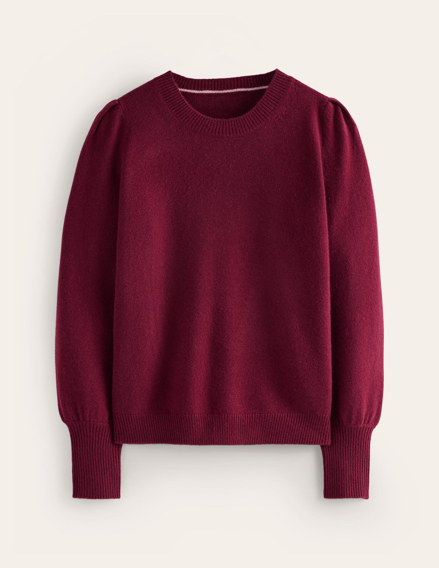 Pleated Cashmere Sweater-Port