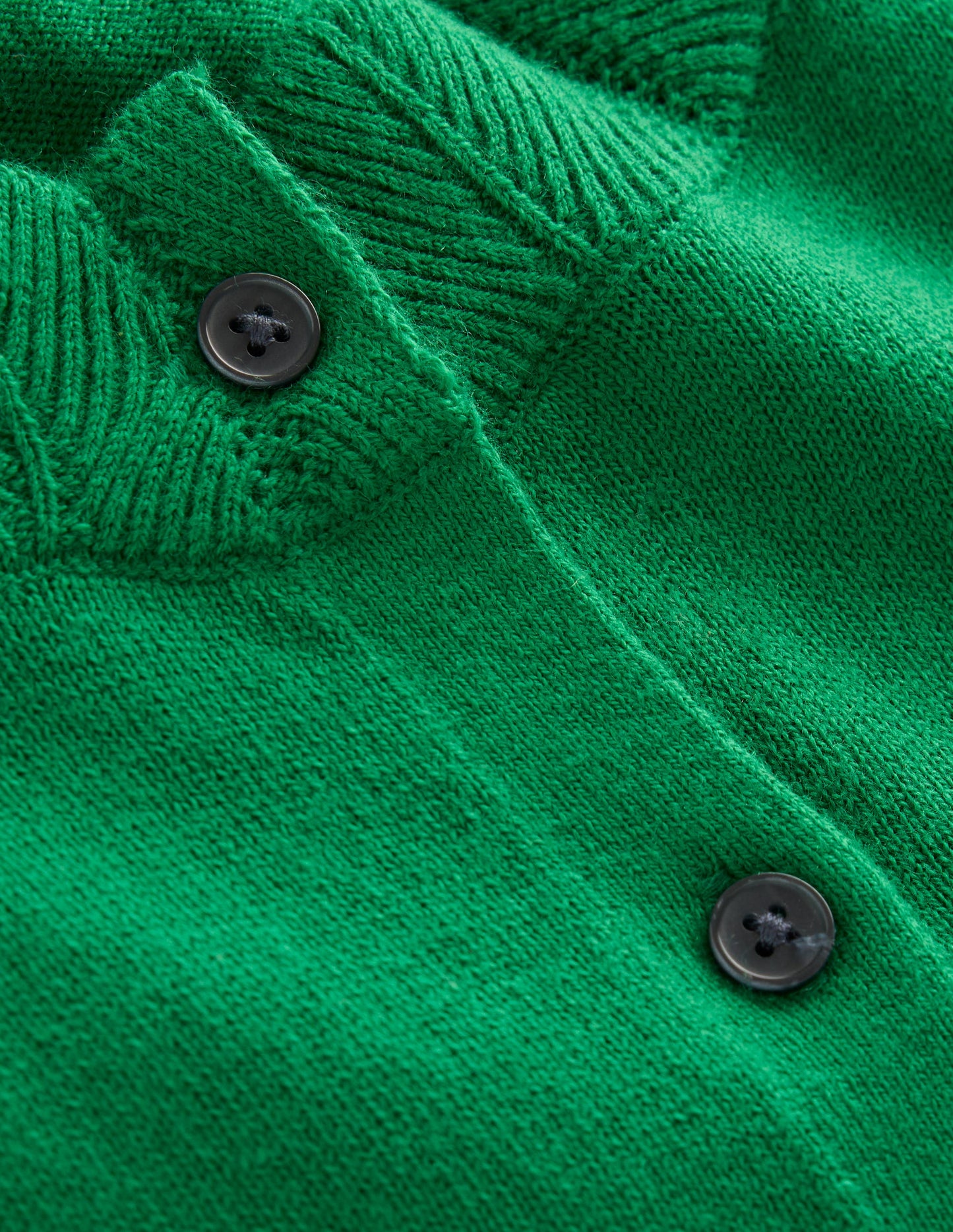 Imi Scalloped Cardigan-Rich Emerald Green