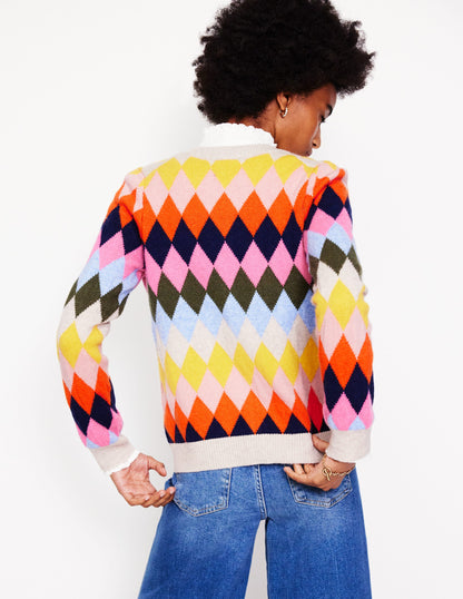 Patterned Cardigan-Multi