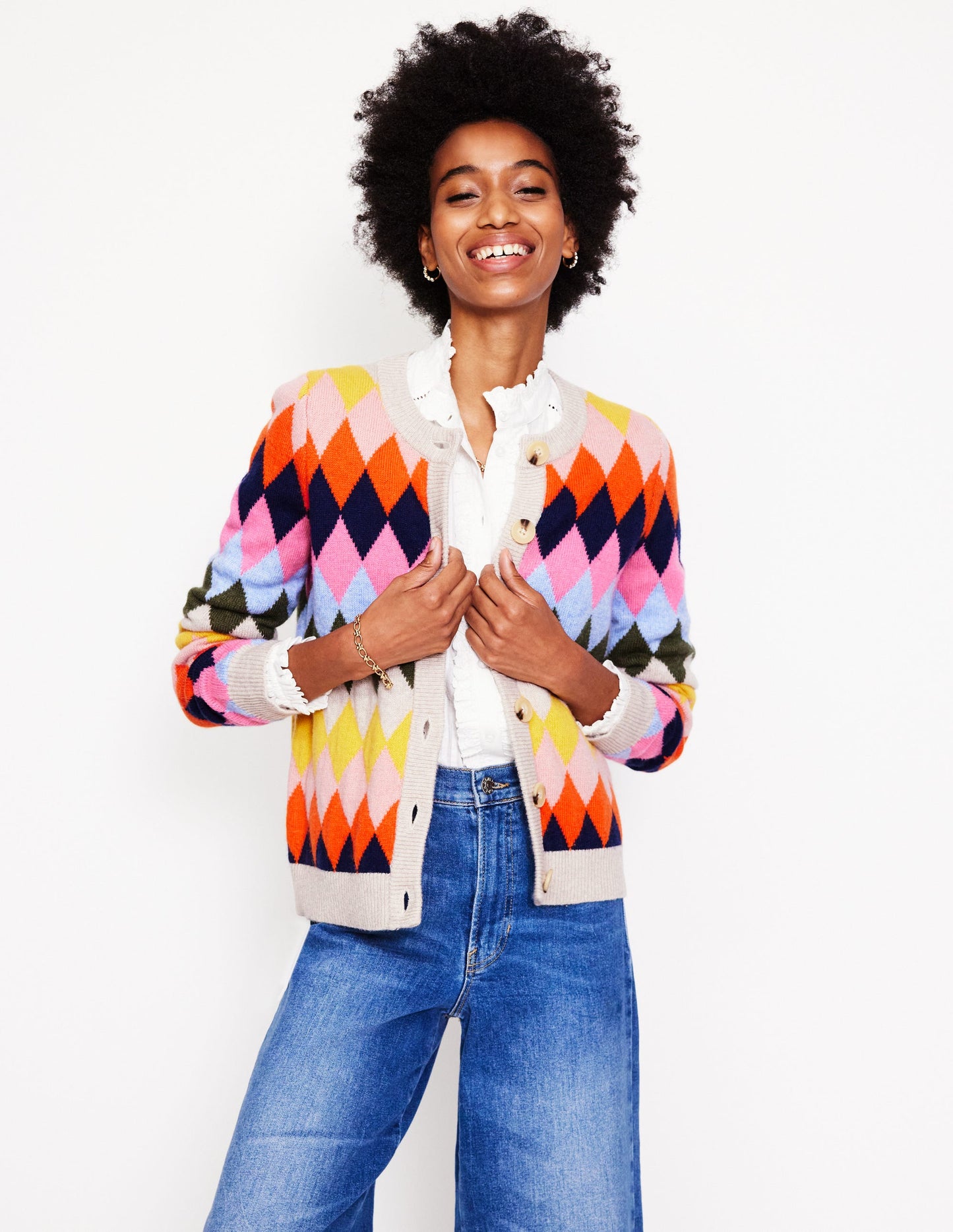 Patterned Cardigan-Multi