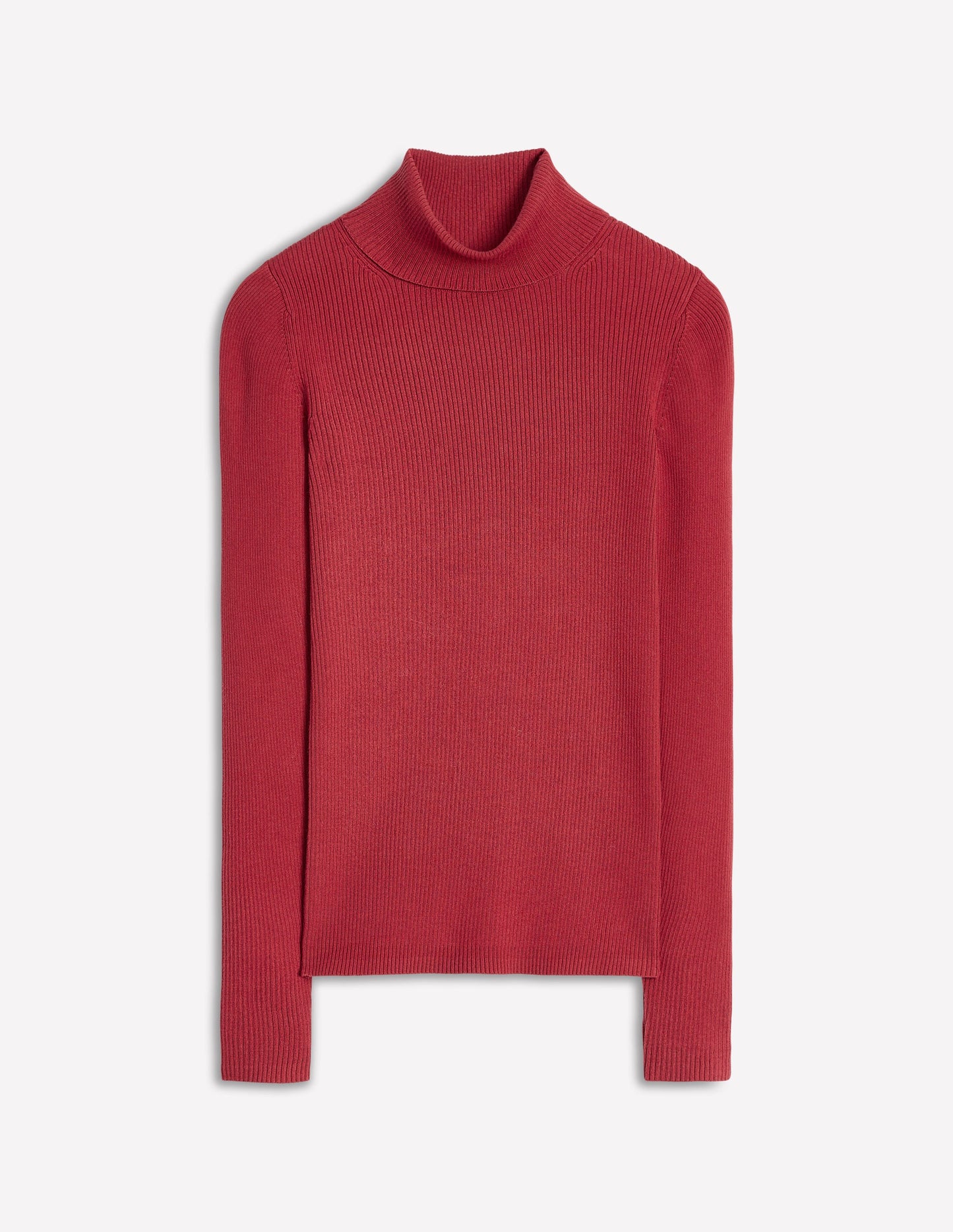 Catriona Roll Neck Jumper-Red Liquorice