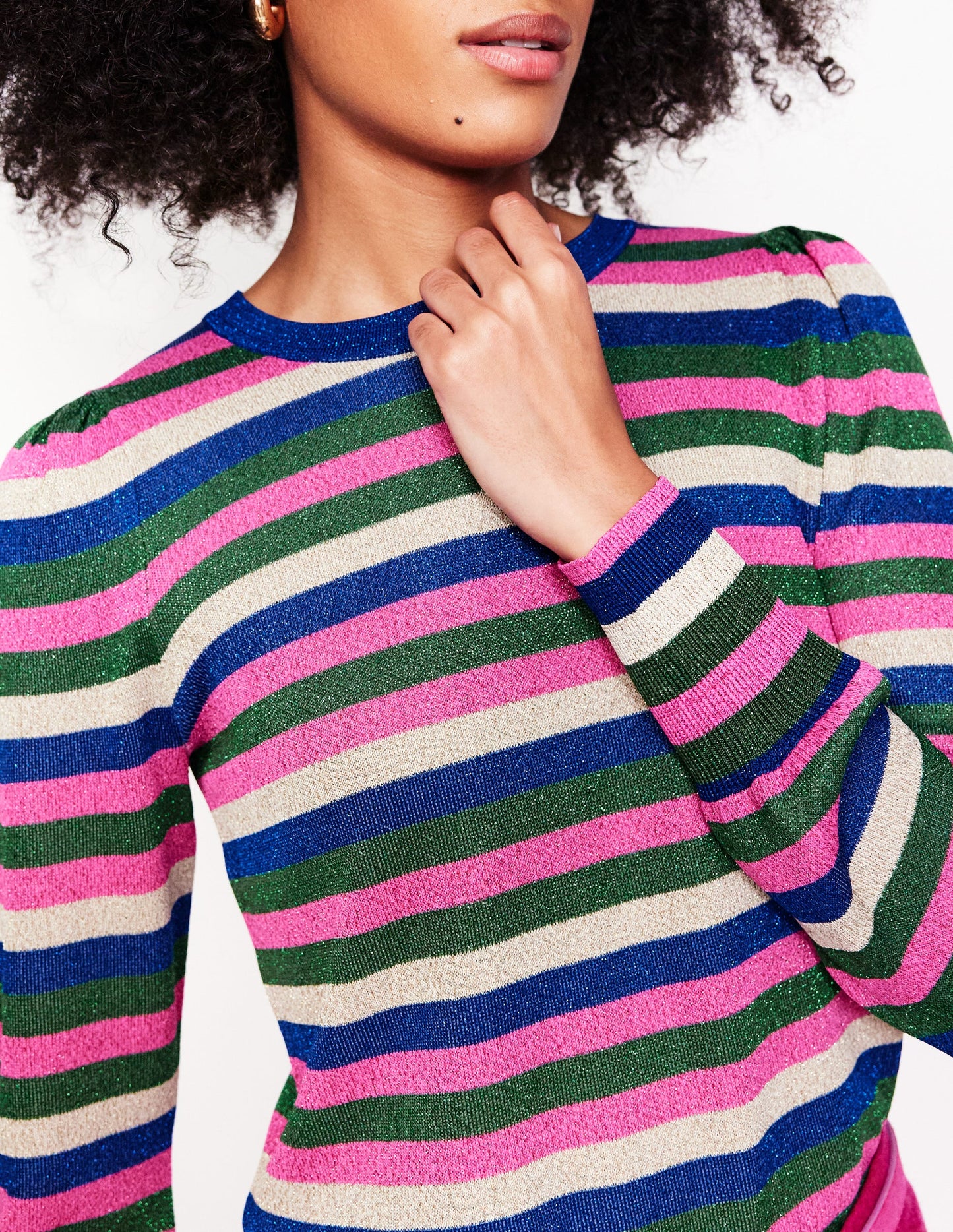 Party Stripe Sweater-Multi Stripe