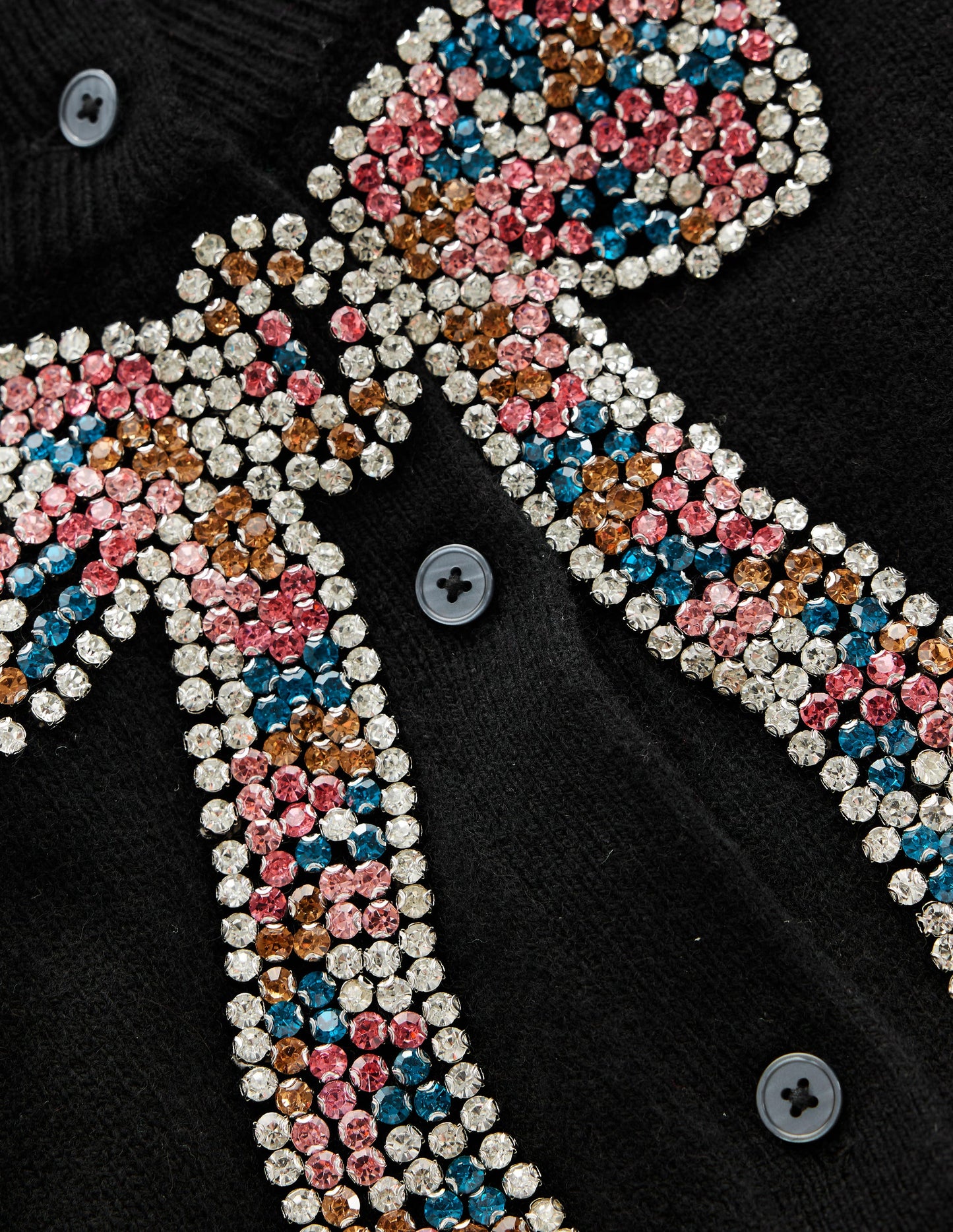 Fenella Embellished Cardigan-Black