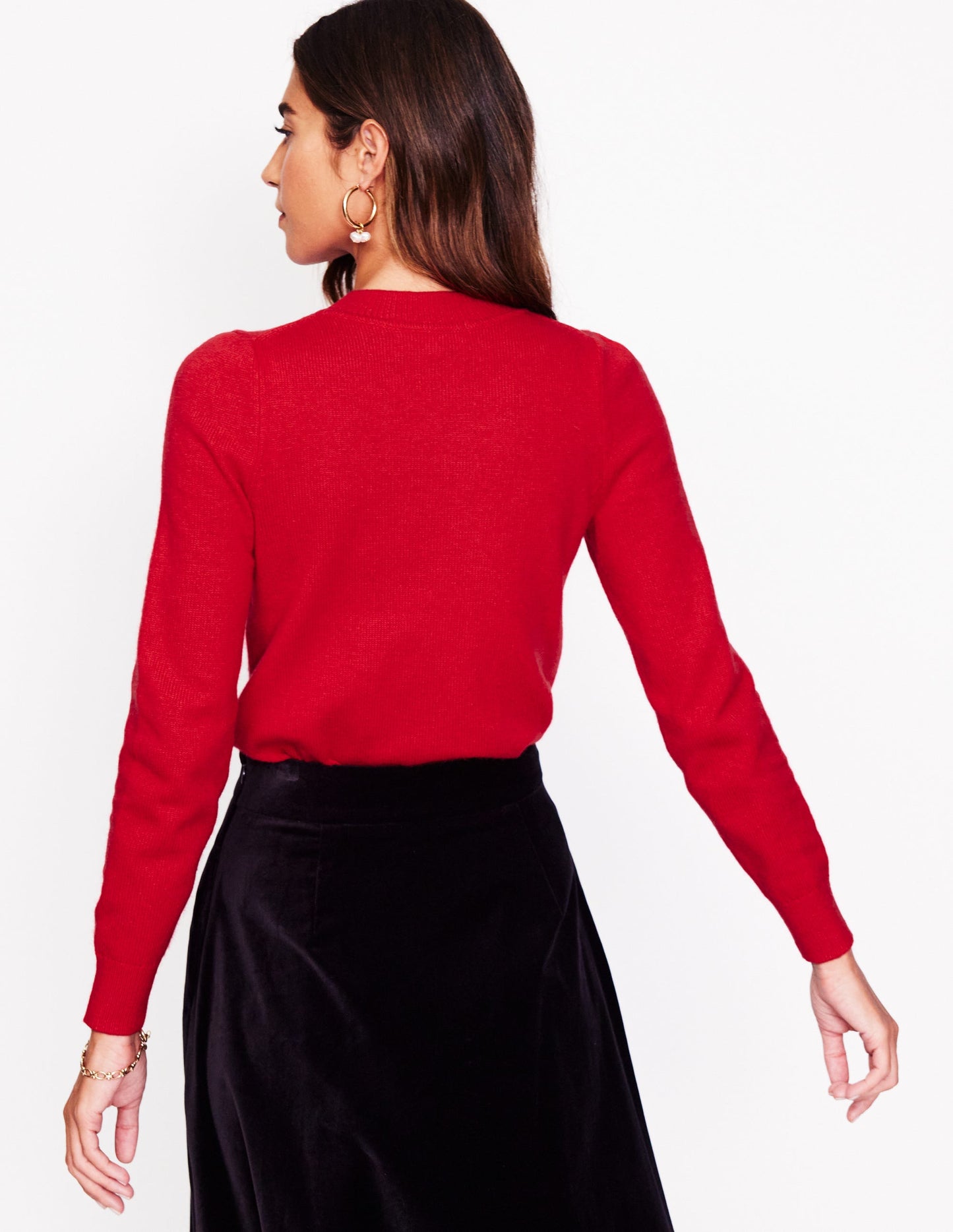 Fenella Embellished Sweater-Rouge Red