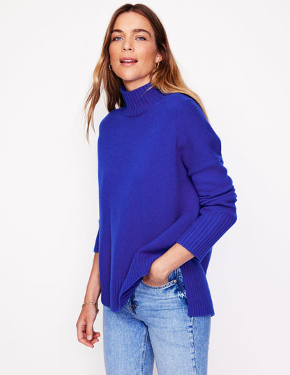 Jessica Oversized Sweater-Rich Blue