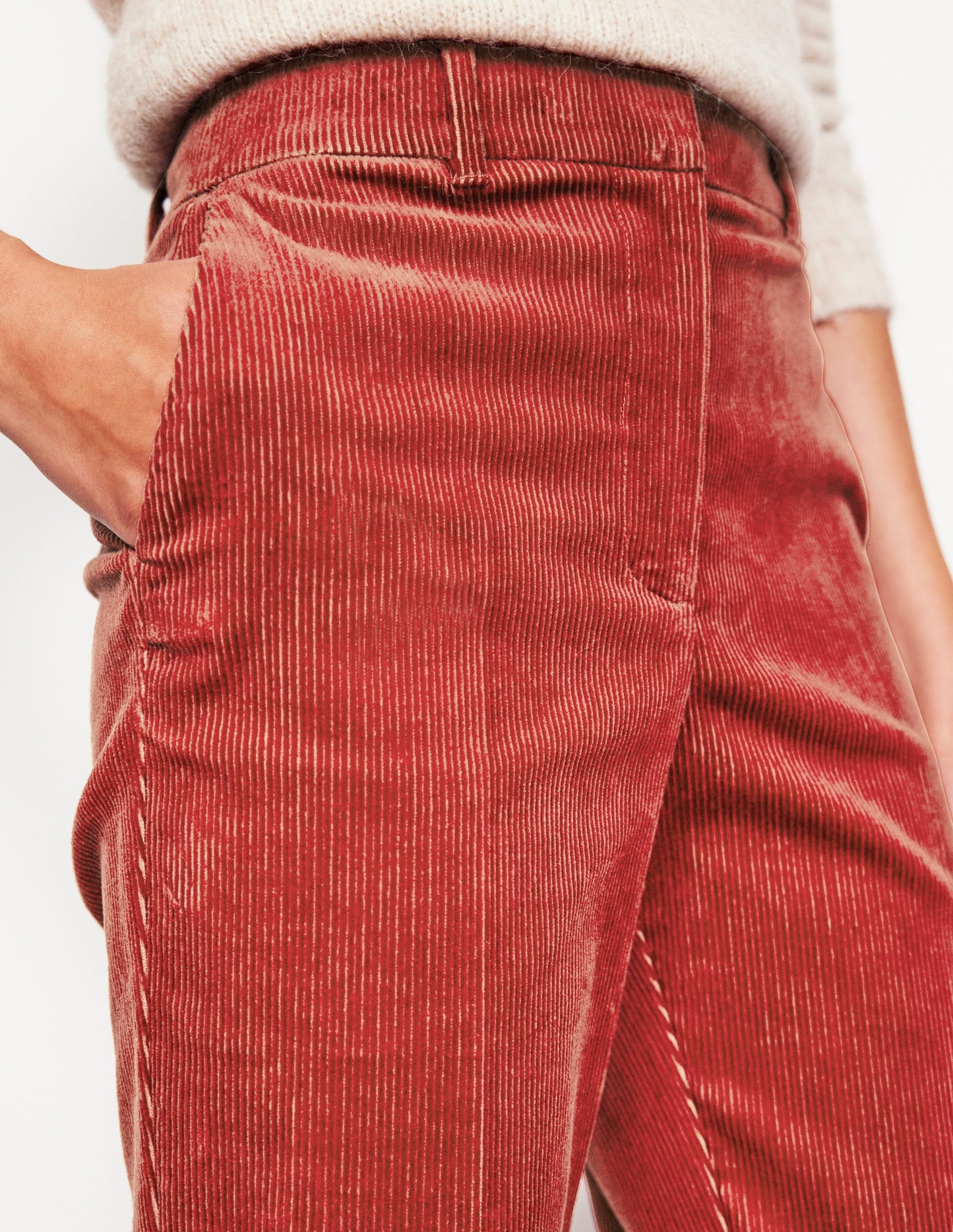 Kew Cord Pants-Rust