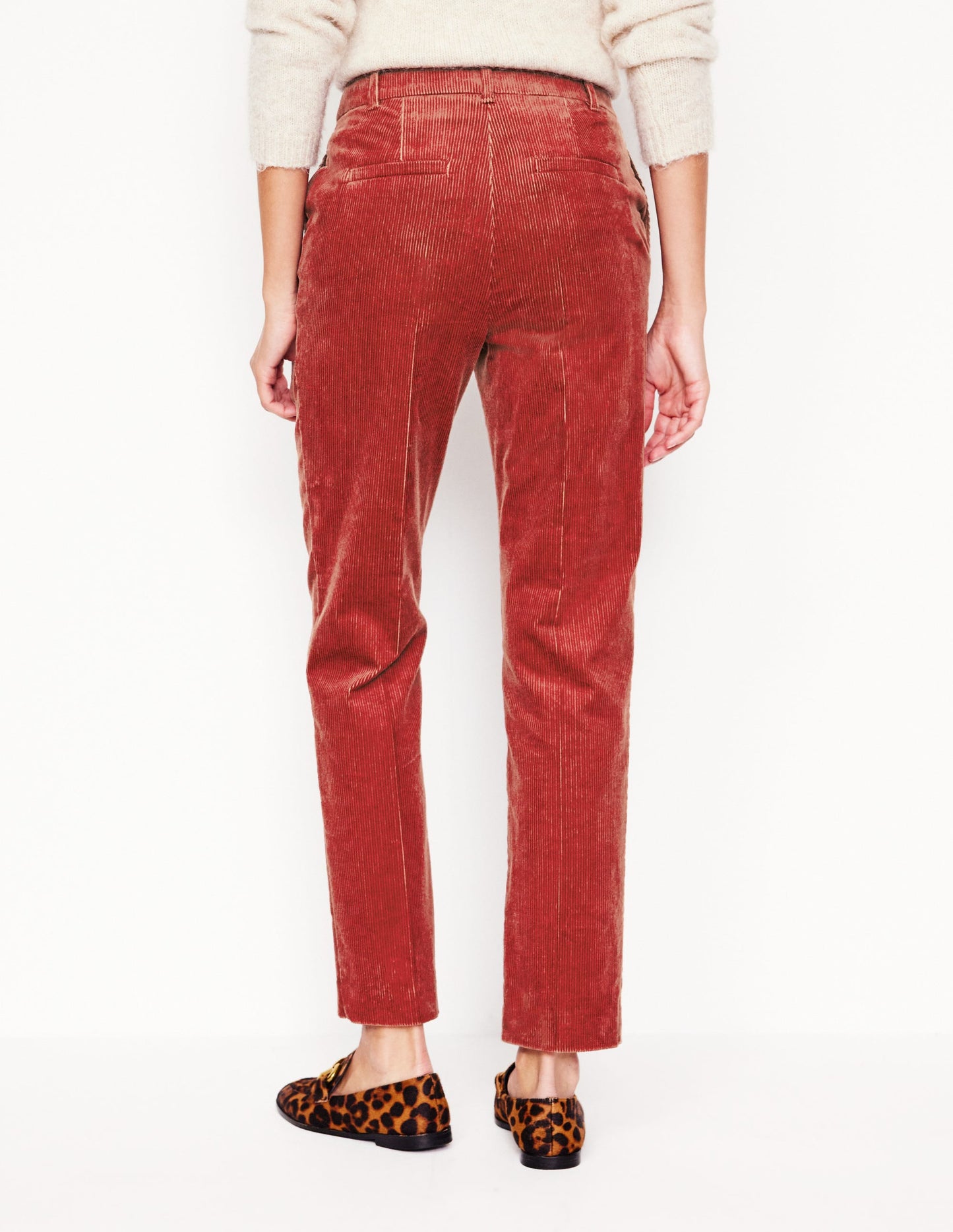 Kew Cord Pants-Rust