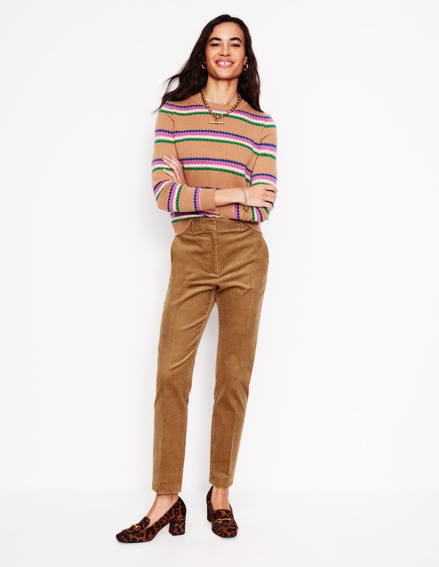 Kew Cord Pants-Camel