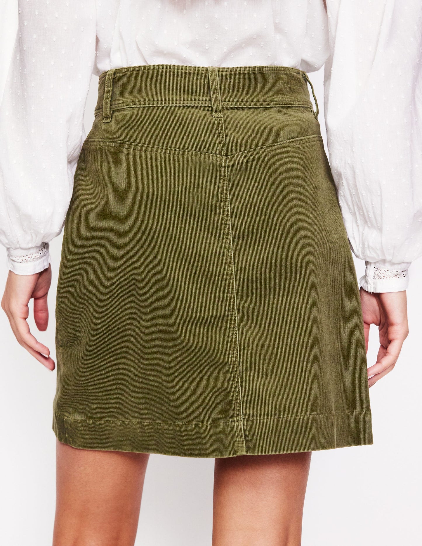 Estella Cord Skirt-Oregano