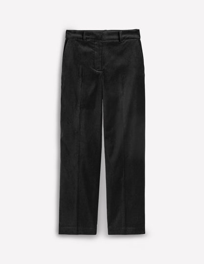 Kew Velvet Pants-Black