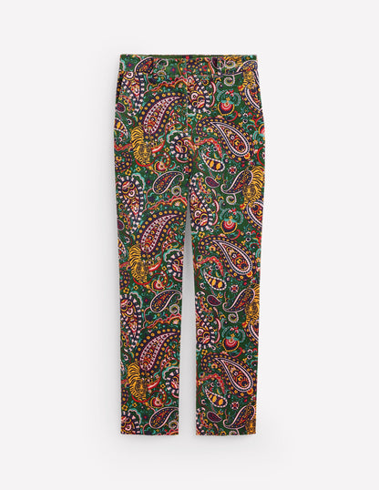 Kew Velvet Pants-Eden, Tiger Bloom