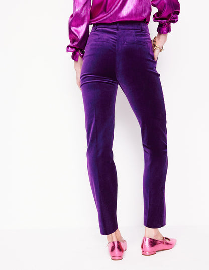 Kew Velvet Pants-Viola