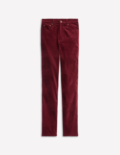 Velveteen 5 Pocket Jeans-Chestnut