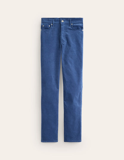 Velveteen 5 Pocket Jeans-Denim Blue