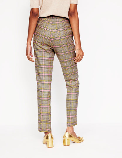 Kew Wool Blend Pants-Prince of Wales Check