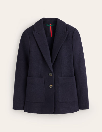 Marylebone Textured Blazer-Navy