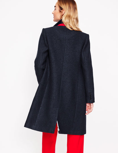 Chichester Textured Coat-Navy