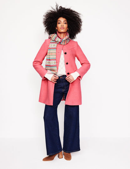 Lincoln Textured Coat-Rhubarb