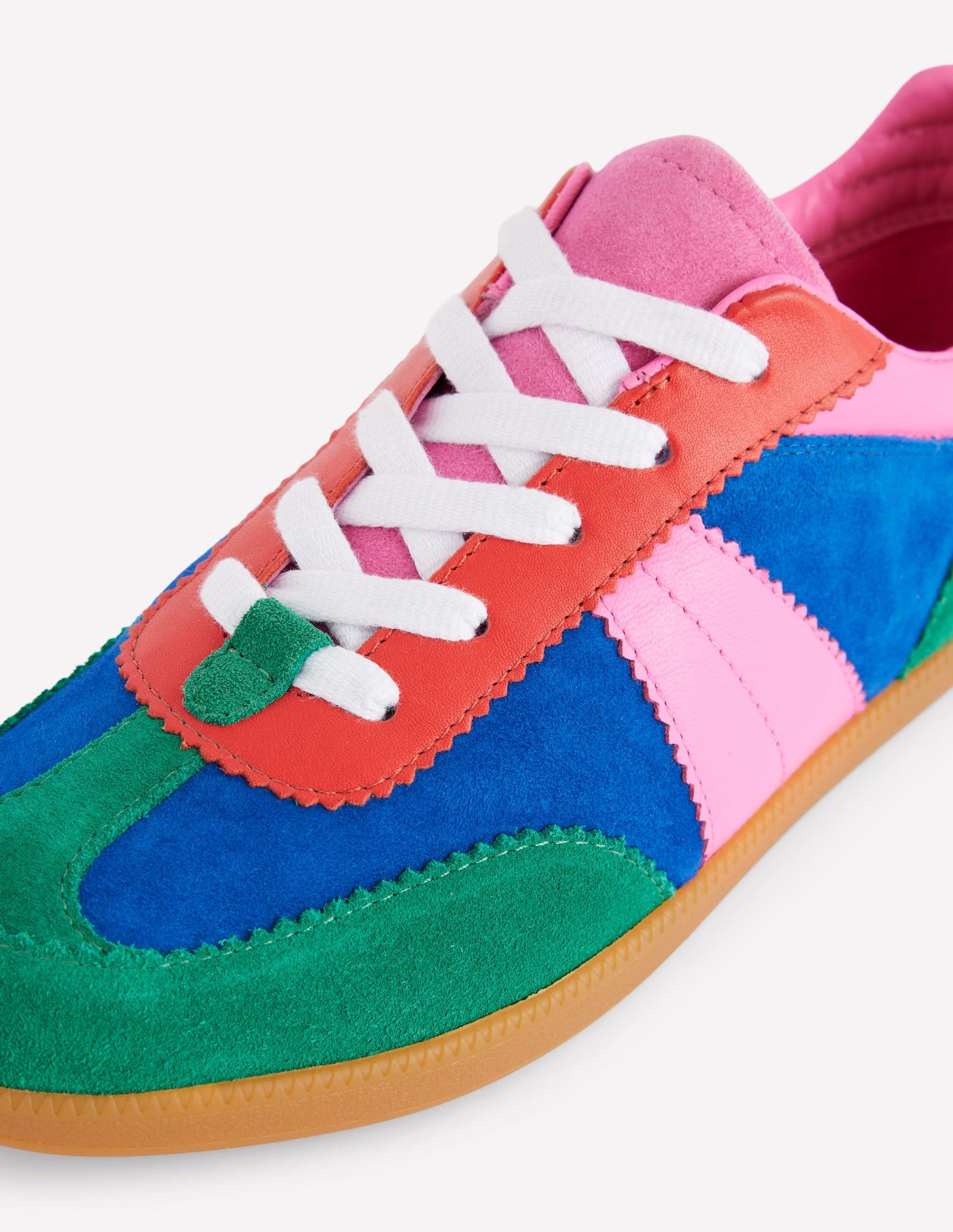 Erin Retro Tennis Trainers-Multi Colourblock