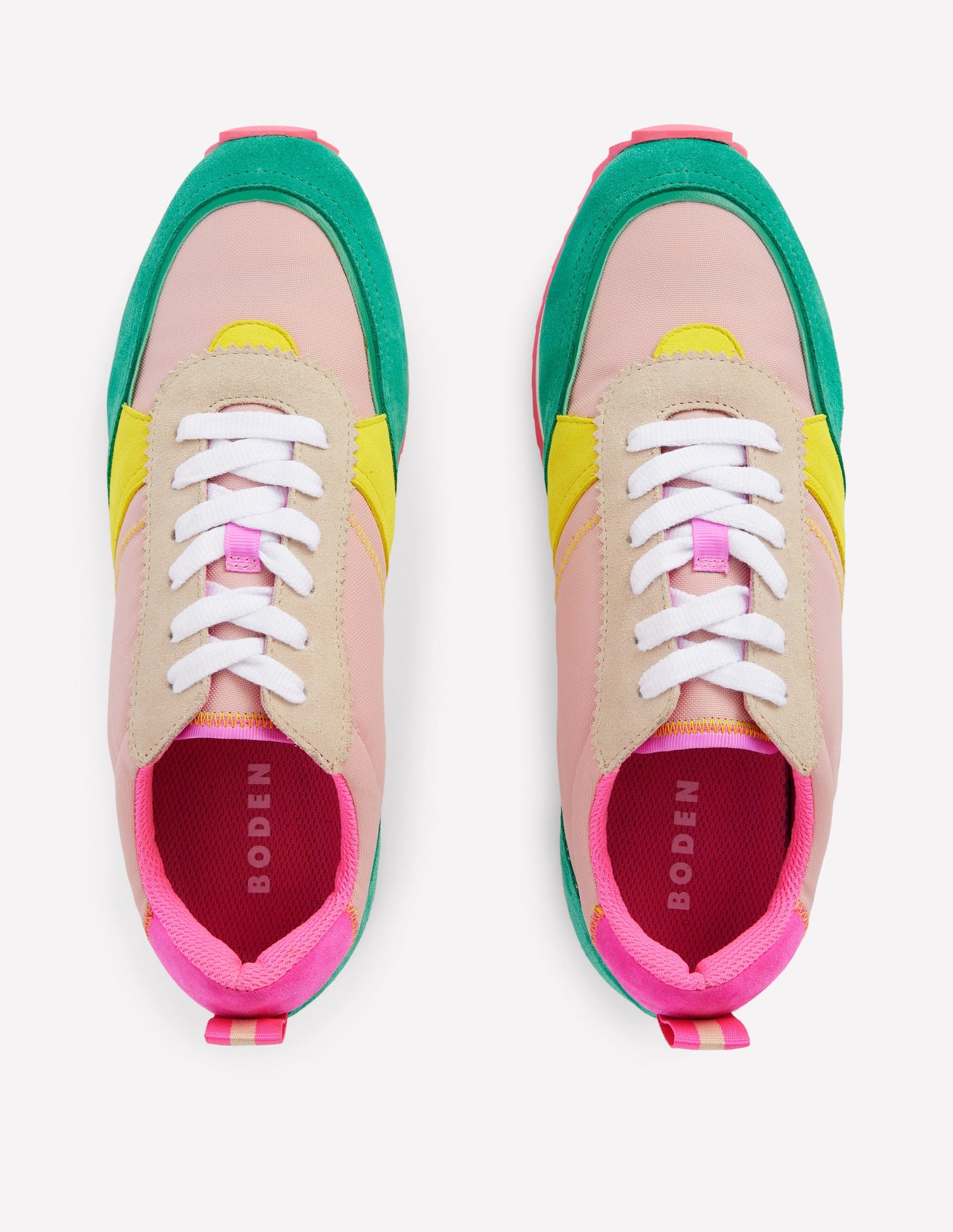 Runner Sneakers-Pink Colourblock