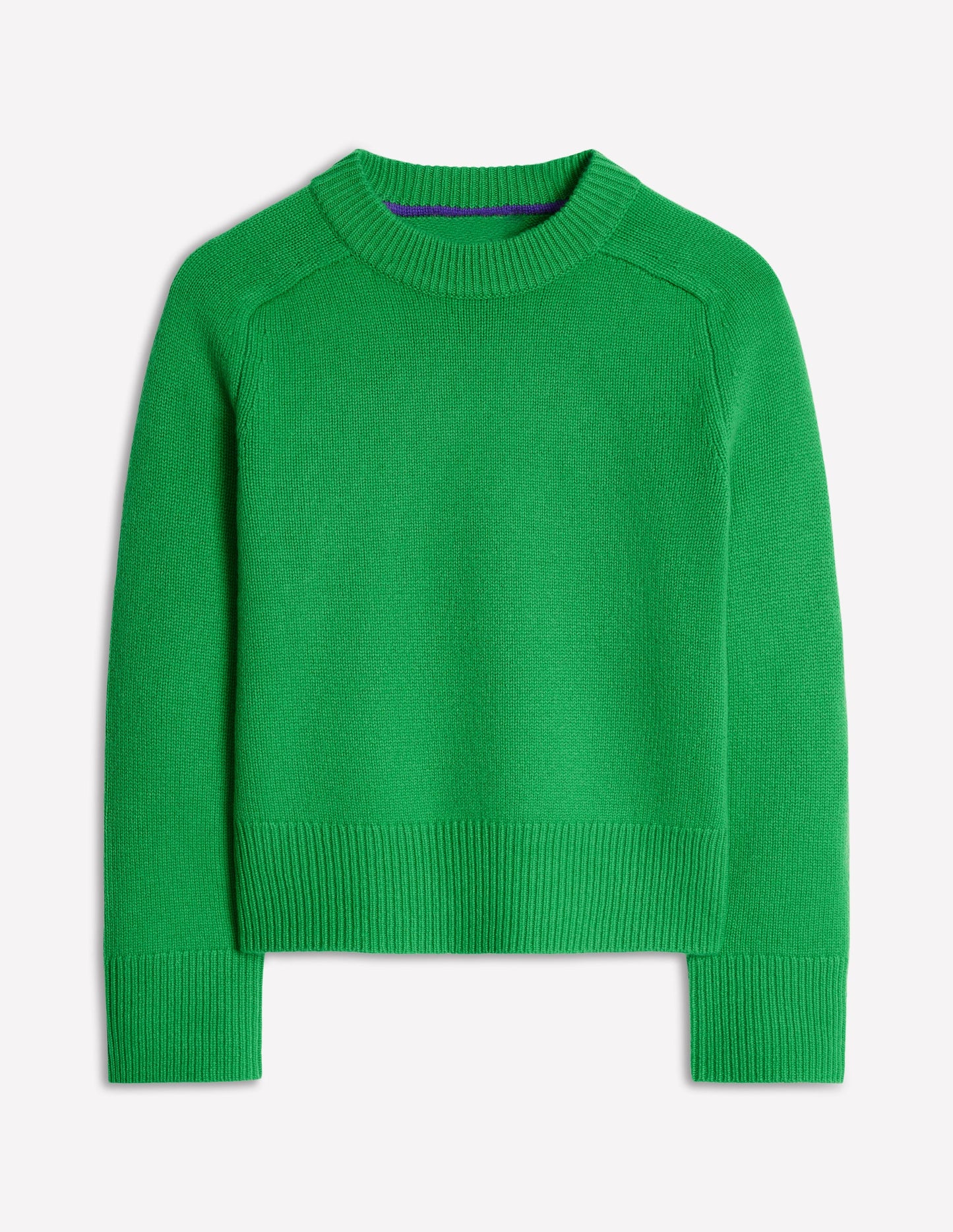 Wide Sleeve Cashmere Sweater-Bright Green