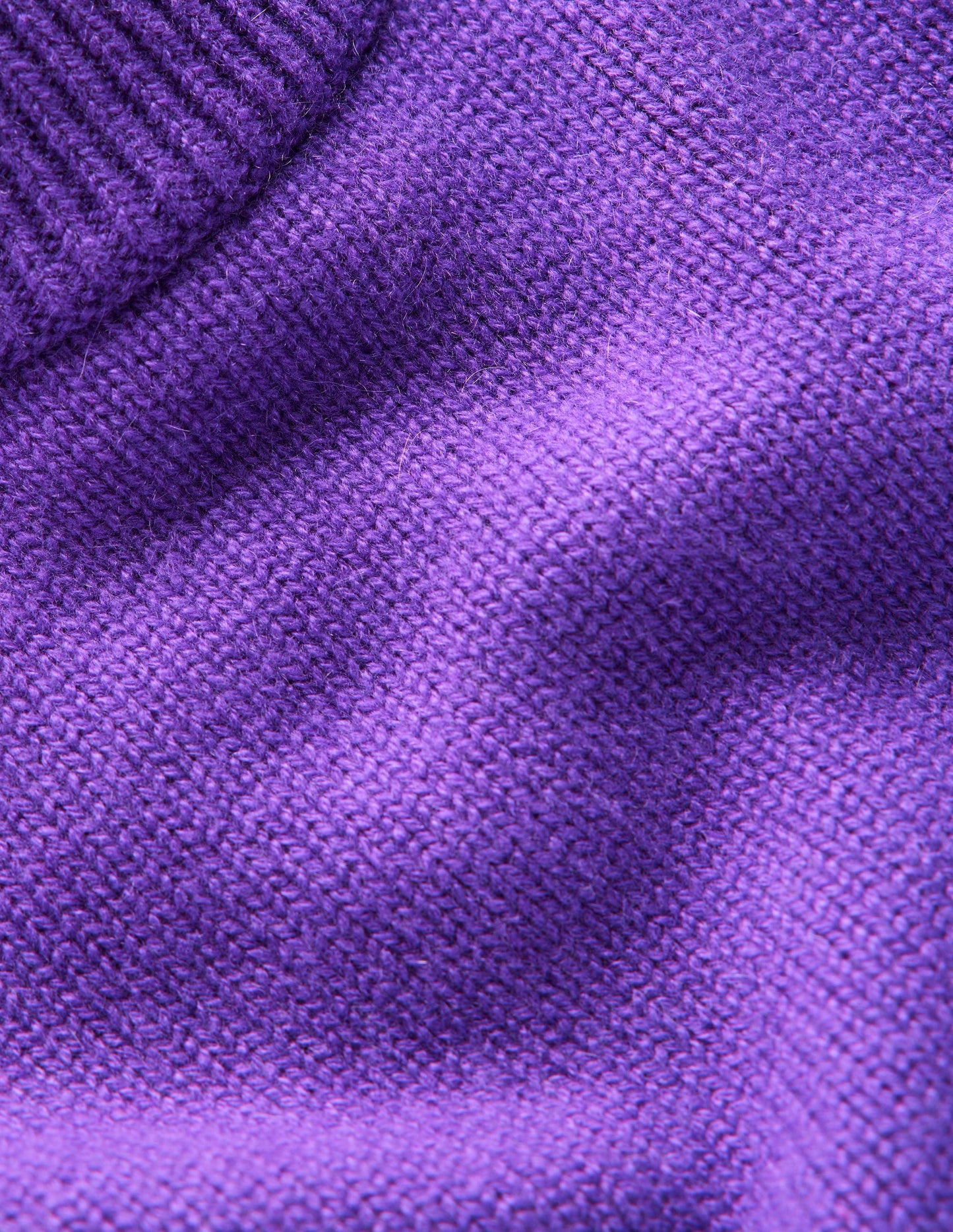 Wide Sleeve Cashmere Sweater-Ameythyst Purple