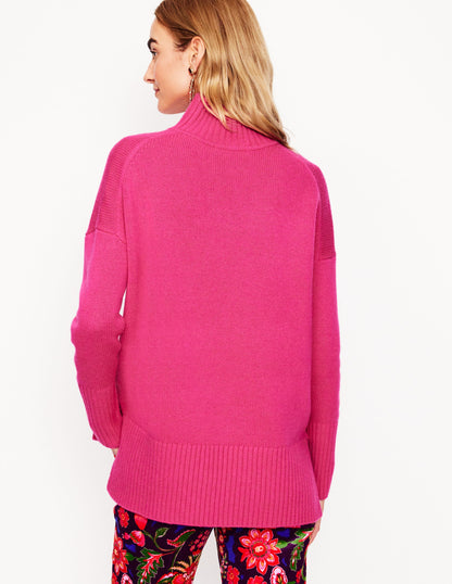 Jessica Oversized Sweater-Bright Pink