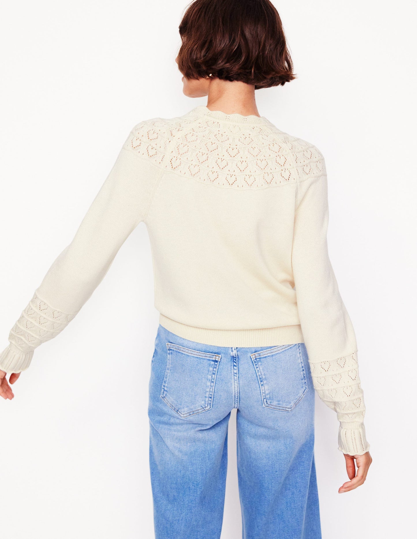 Pretty Raglan Cardigan-Warm Ivory