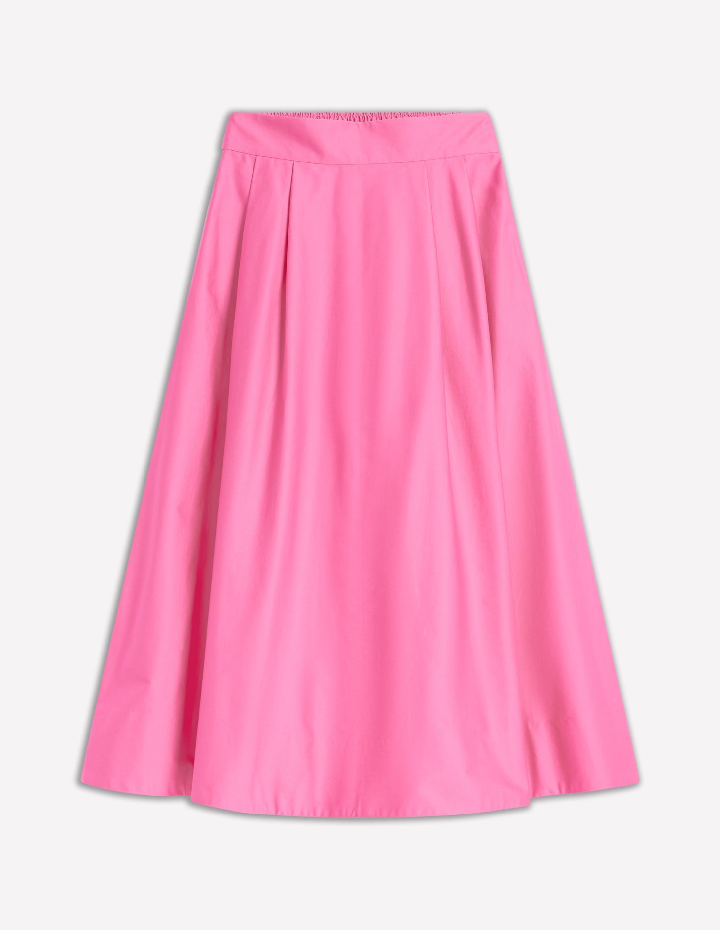 Isabella Cotton Sateen Skirt-Sorbet Pink