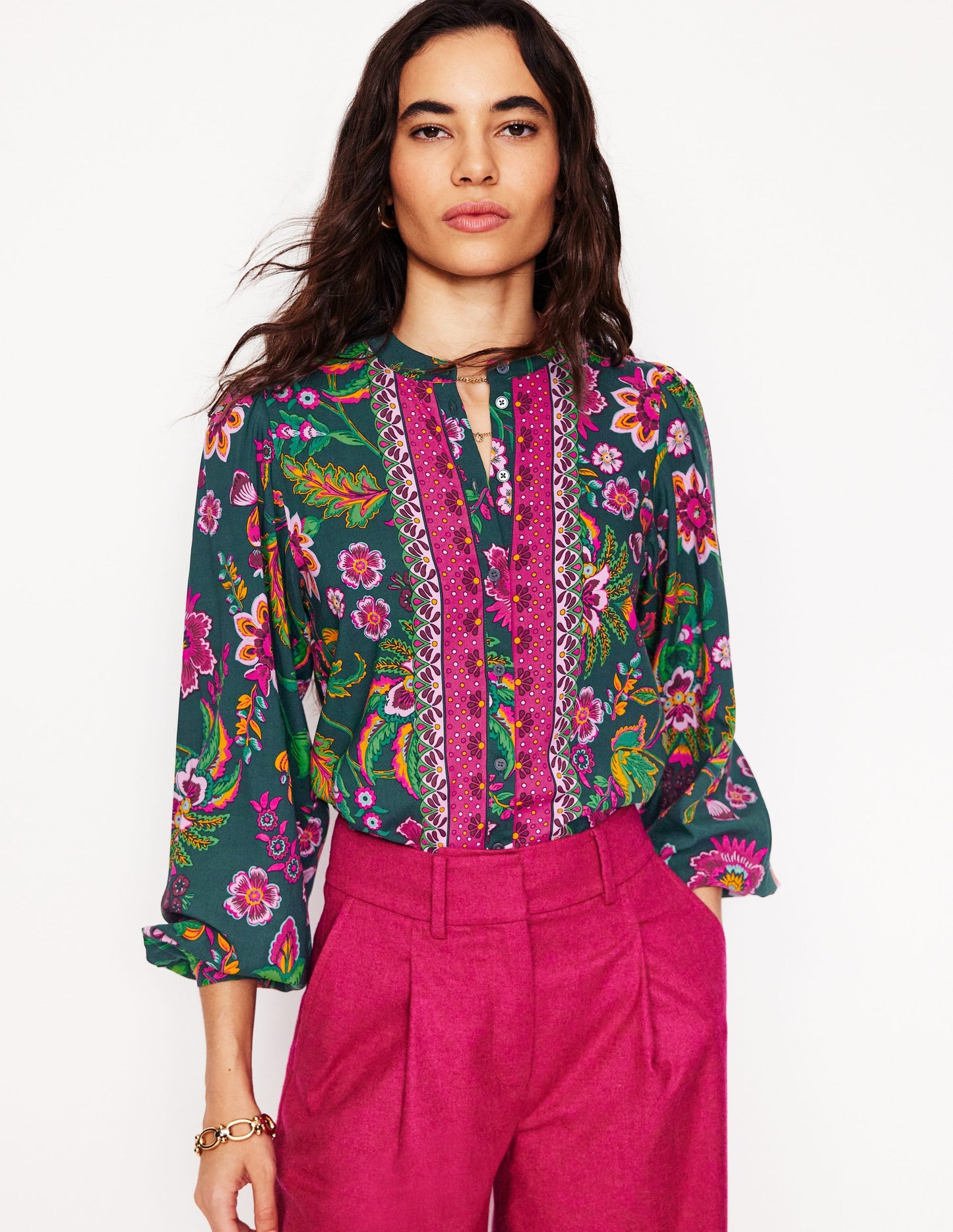 Theodora Blouse-Multi, Blossom Flourish