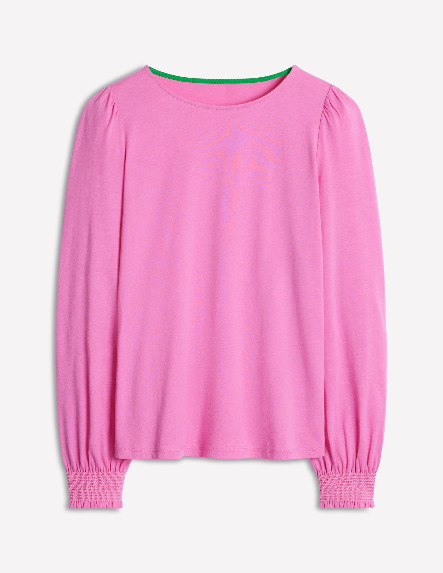 Smocked Cuff Supersoft Top-Tickled Pink