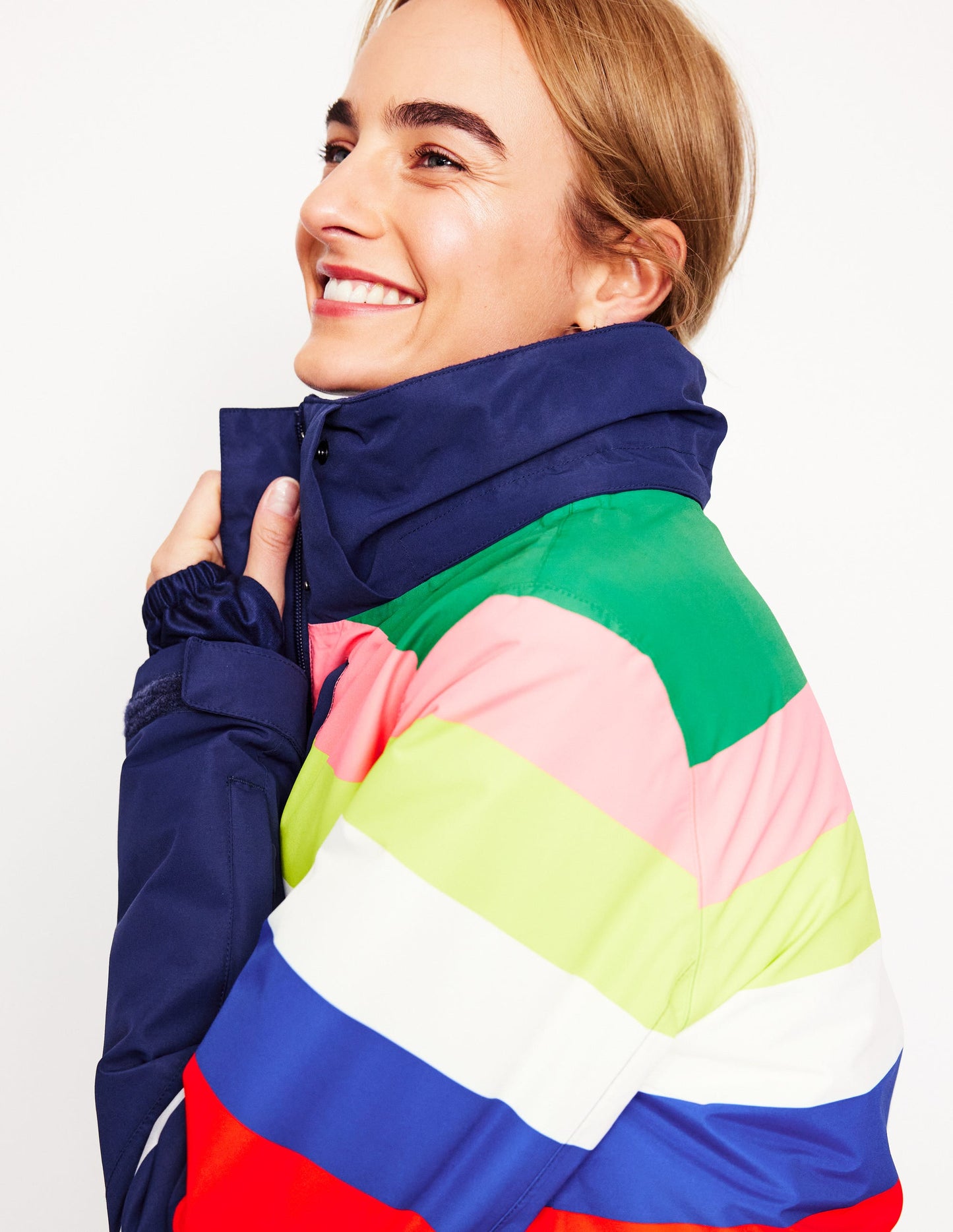 Ski Jacket-Rainbow Stripe