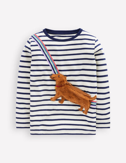 Novelty Bag T-shirt-Starboard/ Ivory Dog