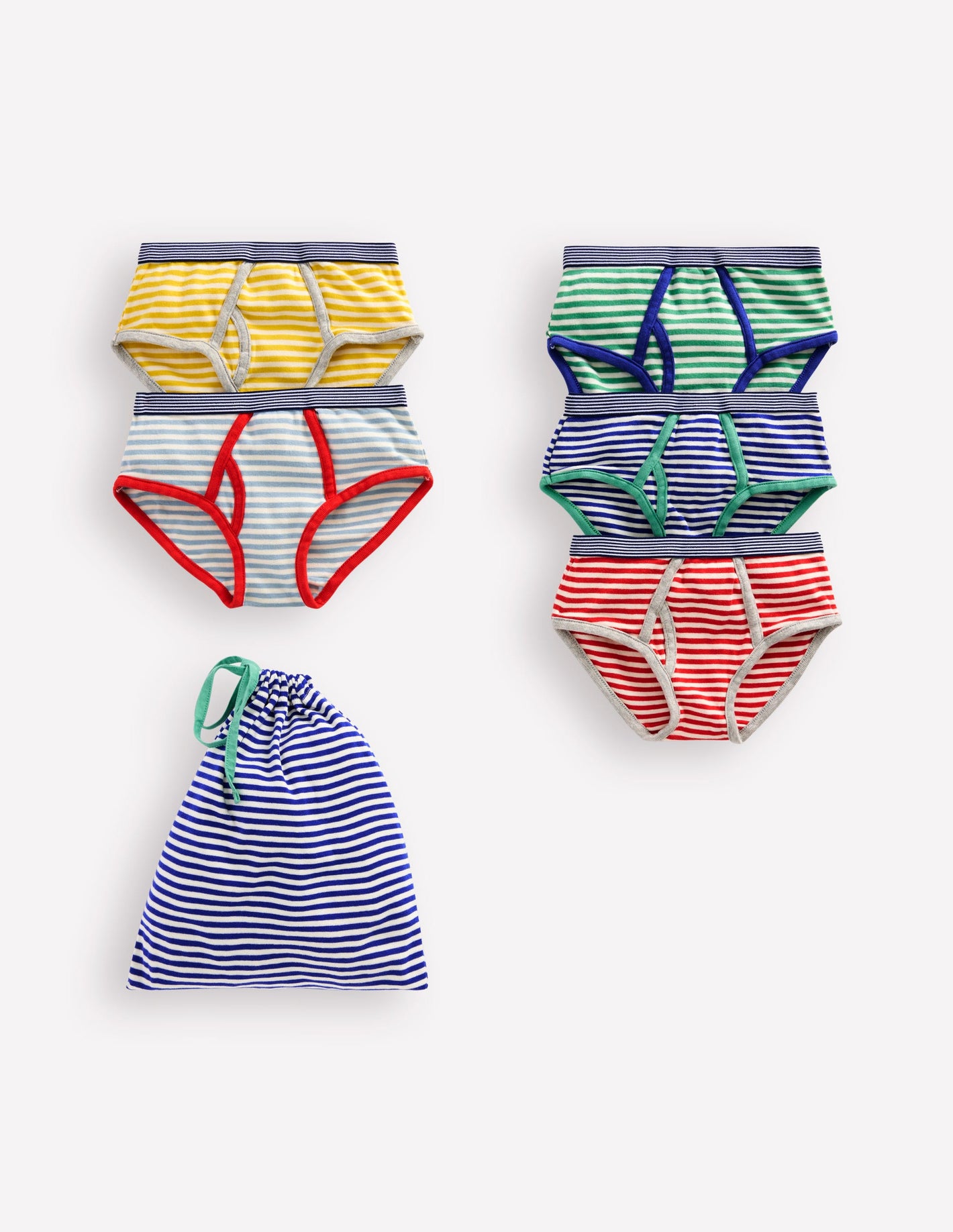 Underwear 5 Pack-Rainbow Stripes