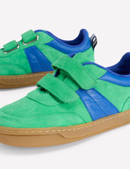 Colourblock Low Tops-Sapling Green/ Bright Blue