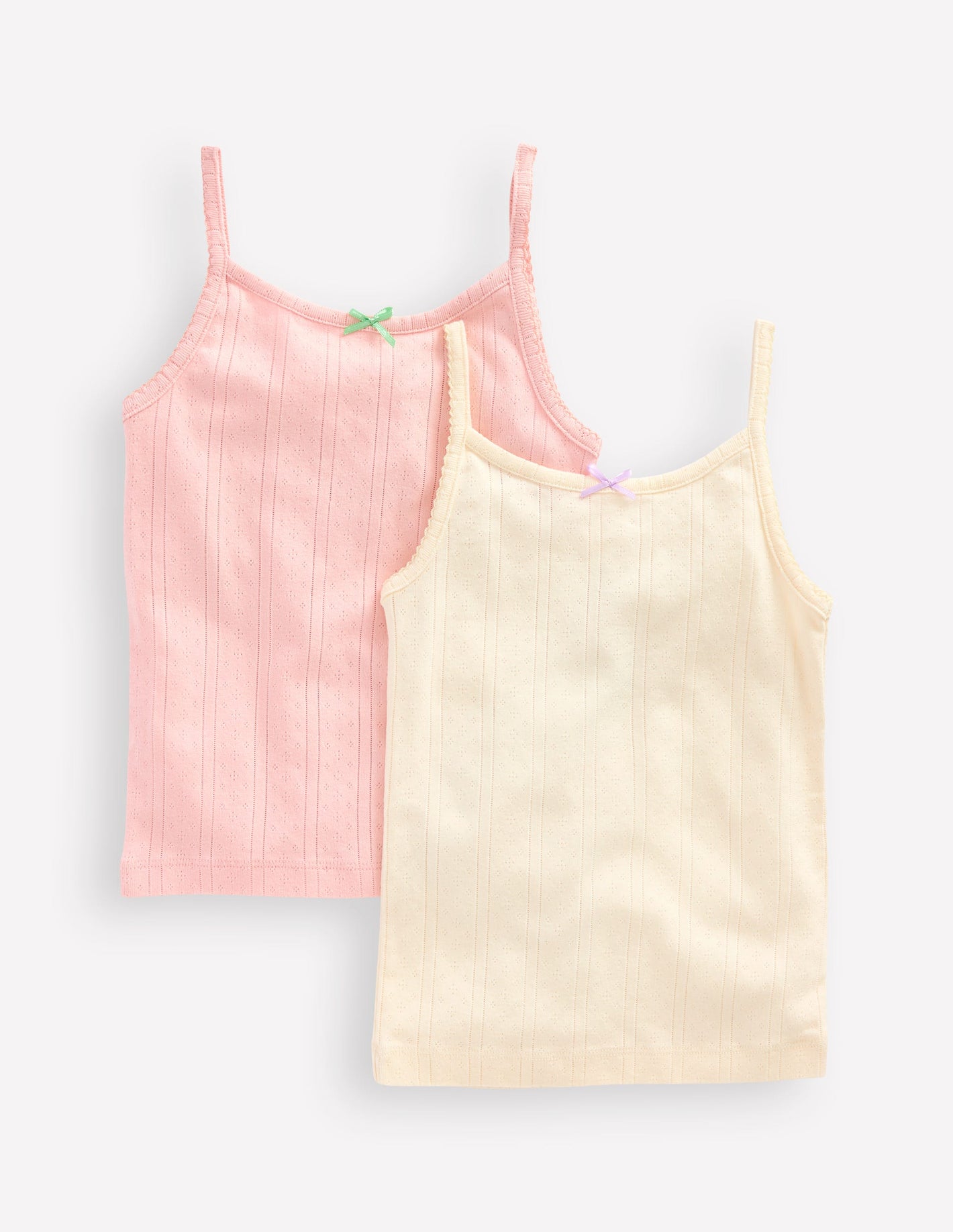 Tank Top 2 Pack-Pointelle Stripe