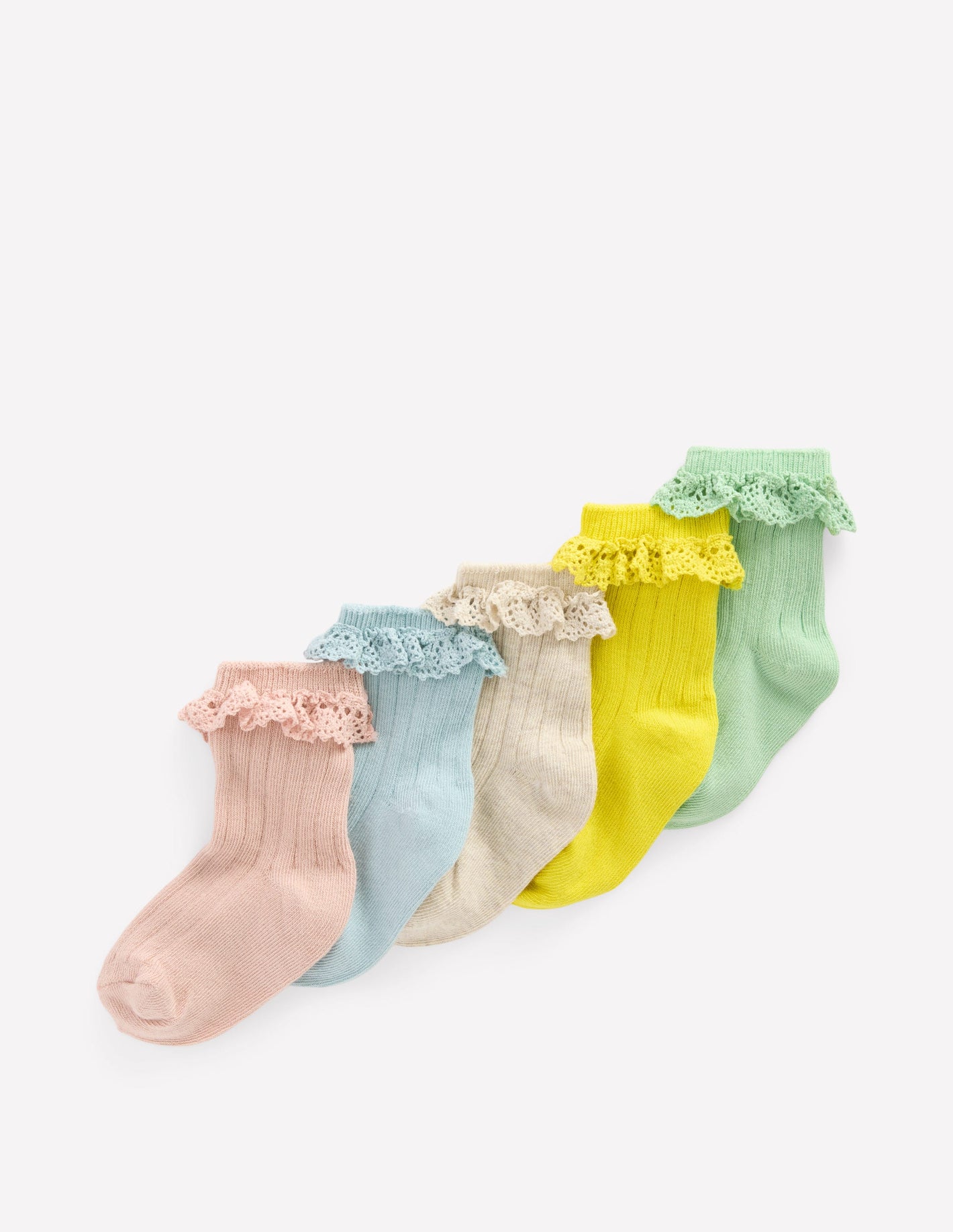 Baby Frilly Socks 5 Pack-Multi